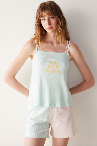 Penti Happiness Tank Top Mint Green Pijama Top