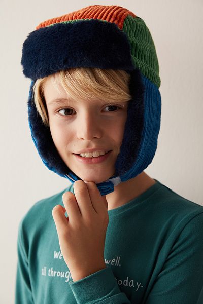 Penti Boy's Navy Blue Stars Beret
