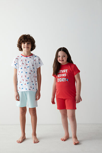 Penti Unisex Çocuk Uçurtma Desenli 2li Pijama Takımı