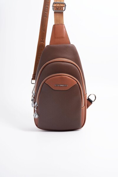 Silver Polo Kahve - Taba SP959 Kadın Bel Çantası