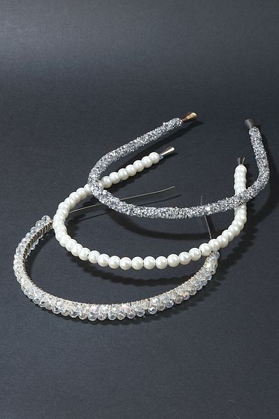 CSR AKSESUAR Σετ Στέμμα 3 τεμαχίων Shiny Pearl and Stone