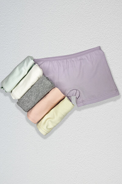 BEYAZTOPTAN Set boxer cu nervuri din 6 piese pentru fete