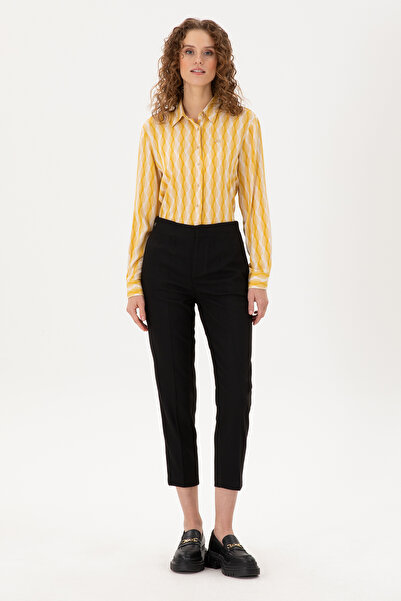 U.S. Polo Assn. Kadın Sarı Uzun Kollu Gömlek 50289917-VR094