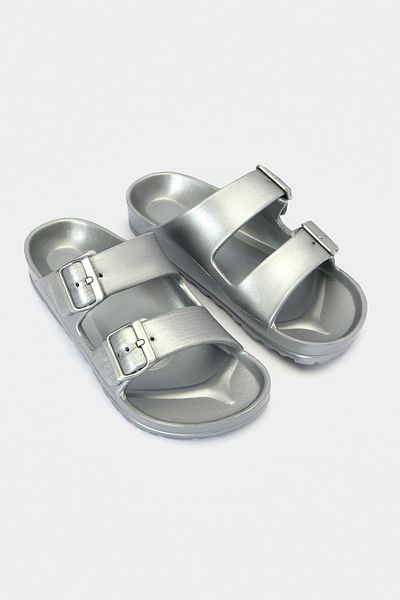 Penti Plassy Silver Slippers - Comfortable and Stylish Design