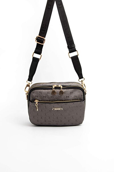 Silver Polo Platin - Siyah SP1162 Kadın Çapraz Çanta