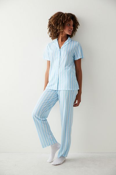 Penti Set de pijamale cu pantaloni cămașă cu dungi Hooray