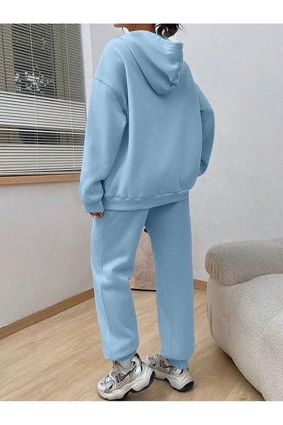 pandy Σετ φόρμας Unisex Oversize Raster με στάμπα Happiness