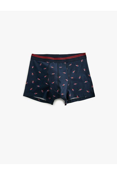Koton Christmas Themed Printed Skinny Fit Cotton Boxer Set of 2