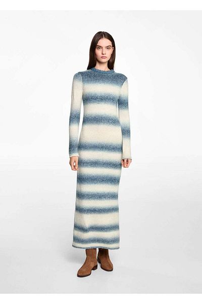 Mango Teen Rochie din tricotaje cu dungi