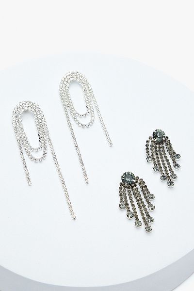 Penti Mais Silver Earring Set
