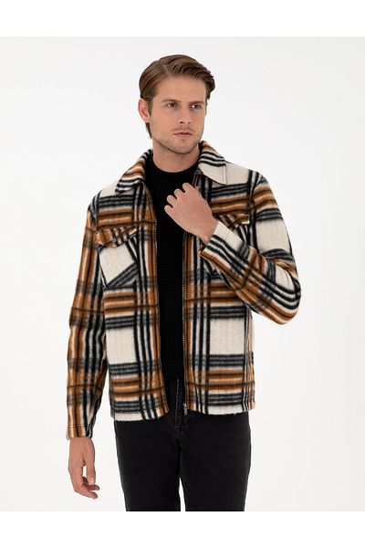 Pierre Cardin Καφέ πλεκτό πουκάμισο Regular Fit 50298601-VR163