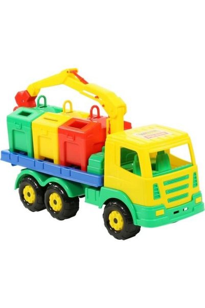 Polesie Камион за санитарни нужди + контейнери - SuperTruck, 42x16x25см, Wader