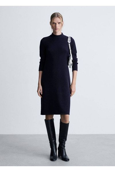 MANGO Woman Knitted Midi Dress