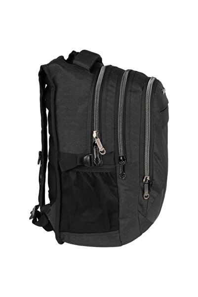 Relaxion 2227 Μαύρο καθημερινό αθλητικό σχολικό σακίδιο