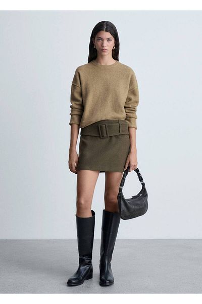 MANGO Woman Pulover cu mâneci rulate