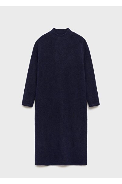MANGO Woman Örgü midi elbise