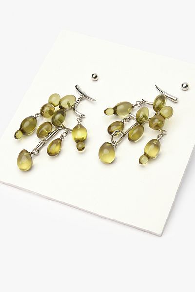 Penti Silberfarbenes Weinohrring-Set