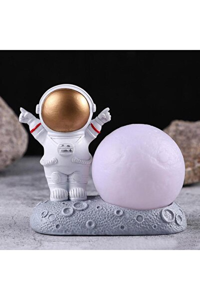 Piraye Gift Zafer Kazanan Mutlu Astronot Gece Lambası