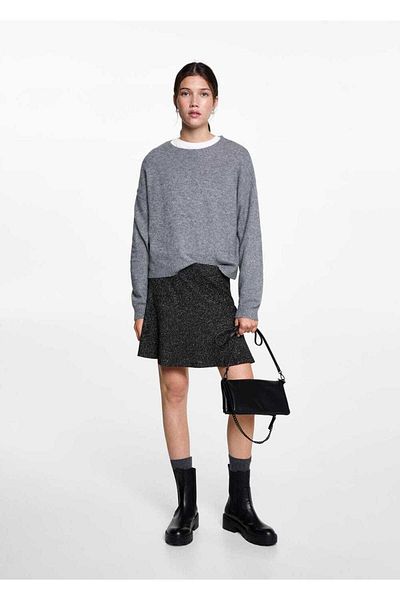 Mango Teen Πλεκτή φούστα Lurex