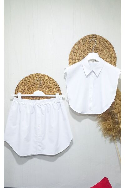 Sahra Şal Dünyası Ikili Gömlek Boyunluk- Gömlek Etek Takım