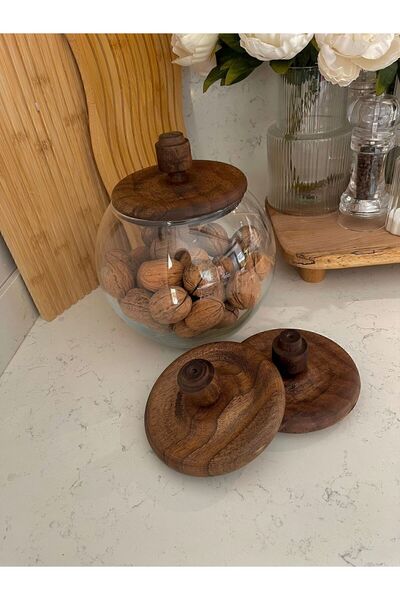 Bade Home Wooden Jar Lid, Wooden Lid, Jar Lid