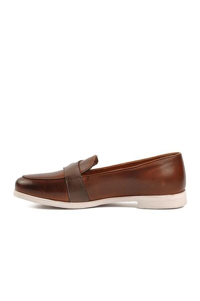 Voyager Tan Genuine Leather Women's Casual Shoes
