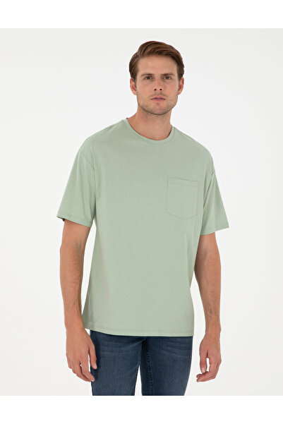 Pierre Cardin Πράσινο μπλουζάκι Comfort Fit 100% βαμβακερό με λαιμόκοψη 50306...
