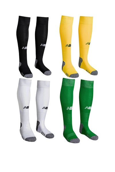 New Balance Nb Performance Konc Κολάν ποδοσφαιρικές κάλτσες - Σετ 4 - Μαύρο Λευκό Κίτρινο Πράσινο