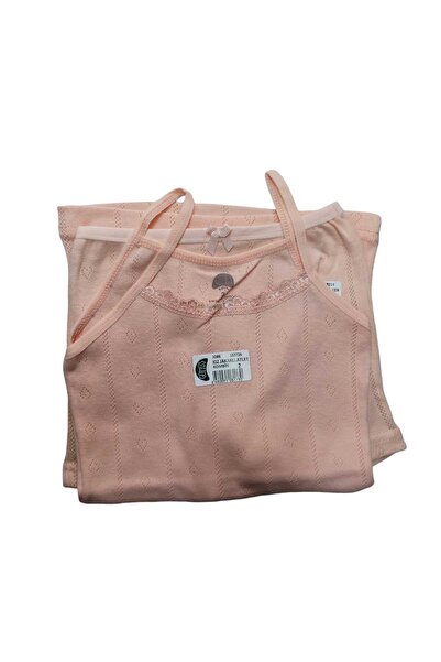 PATRON 2-Piece Girl's Jacquard Ribbed Fabric Undershirt