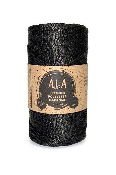 aladepo Premium Polyester Macrame - Super Shiny String Bag 2mm, 200 Grams
