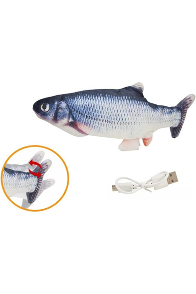 Genel Markalar Hareketli Balık Oyuncak | Hareket Edebilen Kedi Köpek Oyuncağı...