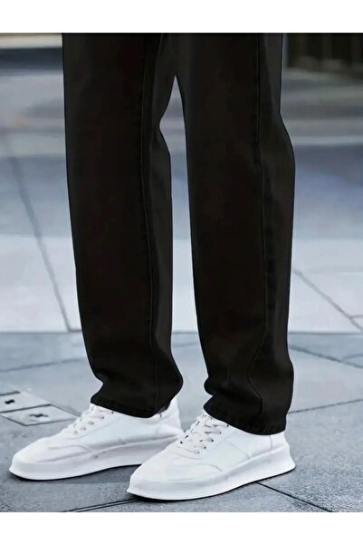 More Erkek Siyah Baggy Kargo Pantolon