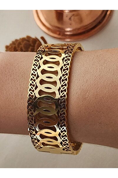ZÜLİSCH ÇELİK KALIN KELEPÇE GOLD PASLANMAZ SUYA DAYANIKLI