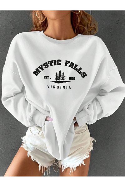 Vordevia Mystic Falls O Neck Oversize Sweatshirt