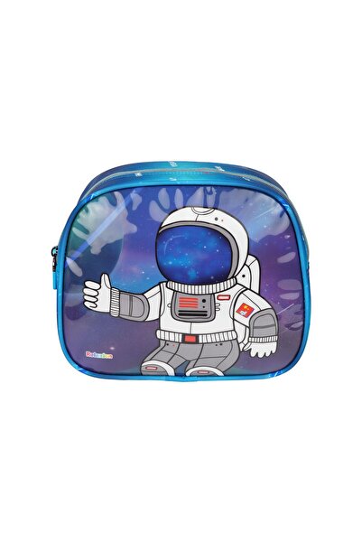Relaxion Kabartmalı Astronot Figürlü Pullu 3'Lü İlkokul Çantası Beslenme Kalemlik Seti 1370