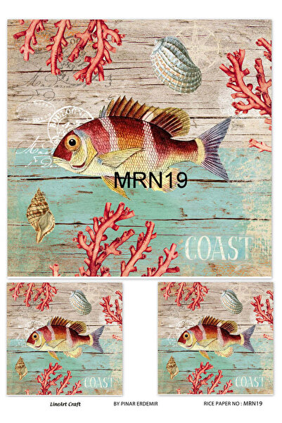 LİNEART ورق ديكوباج نحاسي Lineart رقم: MRN19 - 29x42 سم