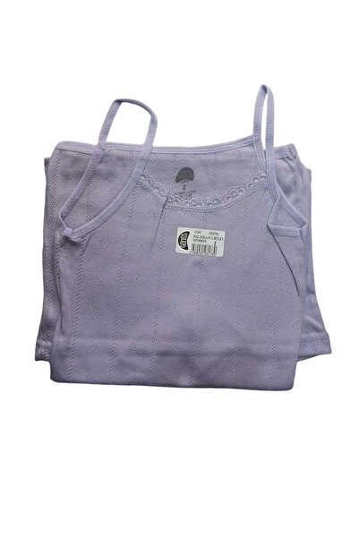 PATRON 2-Piece Girl's Jacquard Ribbed Fabric Undershirt