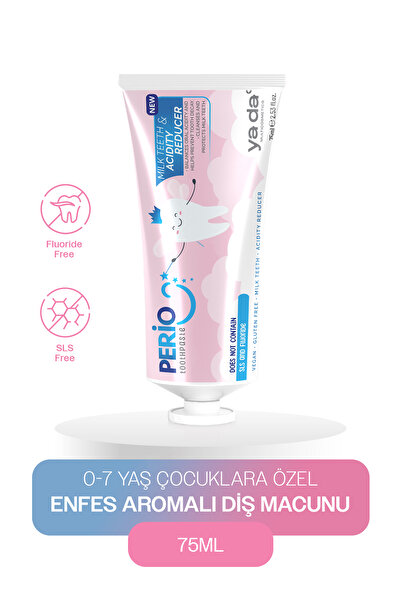 ya da multicosmetics Perio Florürsüz Çocuk Diş Macunu Çürük Önleyici Ve Asidi...