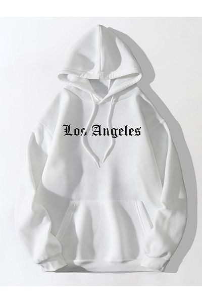Vordevia Hanorac oversize cu imprimeu Los Angeles