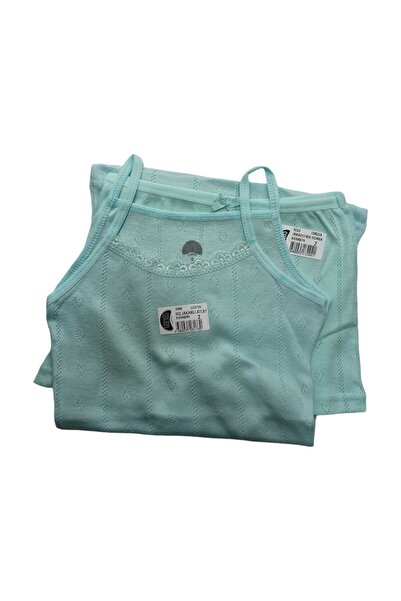 PATRON 2-Piece Girl's Jacquard Ribbed Fabric Undershirt