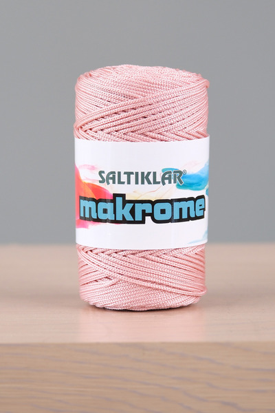 SALTIKLAR 3мм Макраме полиестерна корда - 100 грама Powder-072