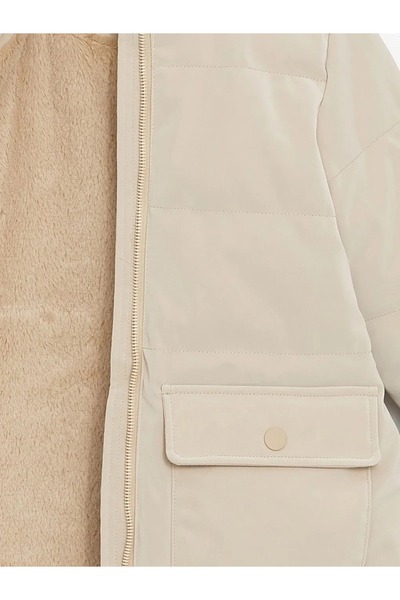 LC Waikiki LCW Kids Kapüşonlu Kız Çocuk Kaban