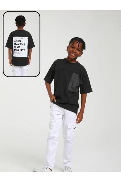 Zekids Μπλουζάκι από βαμβακερό μαύρο αγόρι