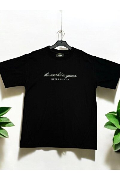 Carinos Băiat - Tricou din bumbac scris Never Give Up