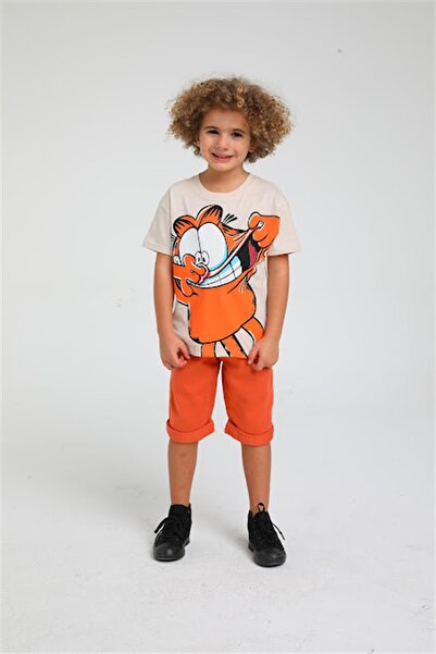 Jack Lions Boy's Cotton Garfield T-shirt