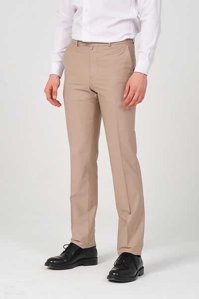 HYMAN Men's Regular Fit Fabric - Trousers