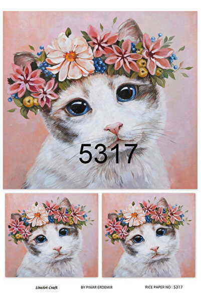 LİNEART Lineart Pirinç Dekopaj Kağıdı No:L5317- 29x42cm