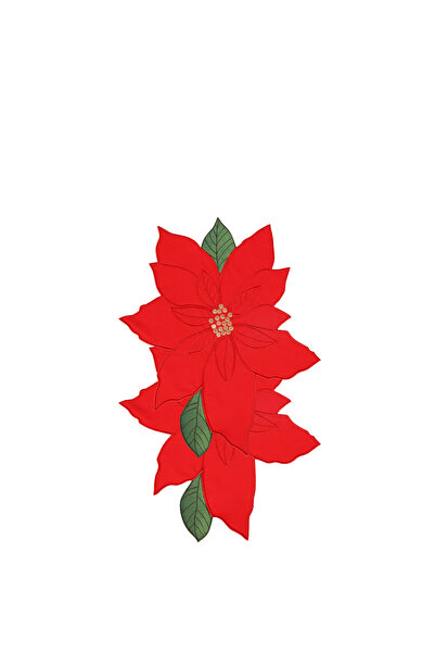 Matis Home Line Linen 2-Piece Poinsettia American Service