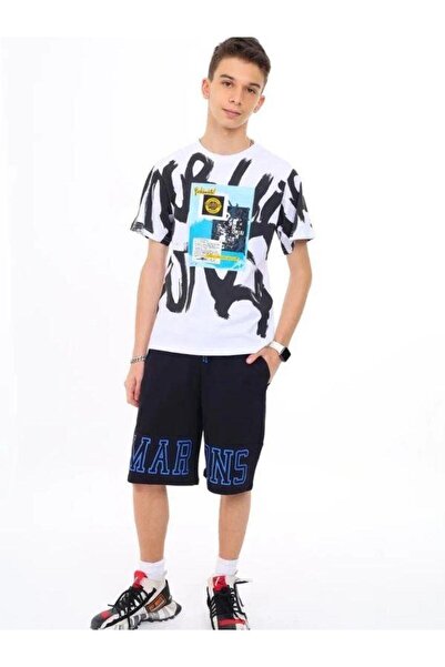 Marions Tricou imprimat cu croiala larga din bumbac pentru baieti