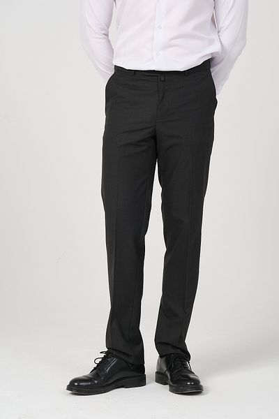 HYMAN Men's Regular Fit Fabric - Trousers